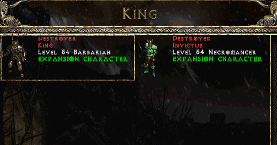 diablo 2 character disappeared single player